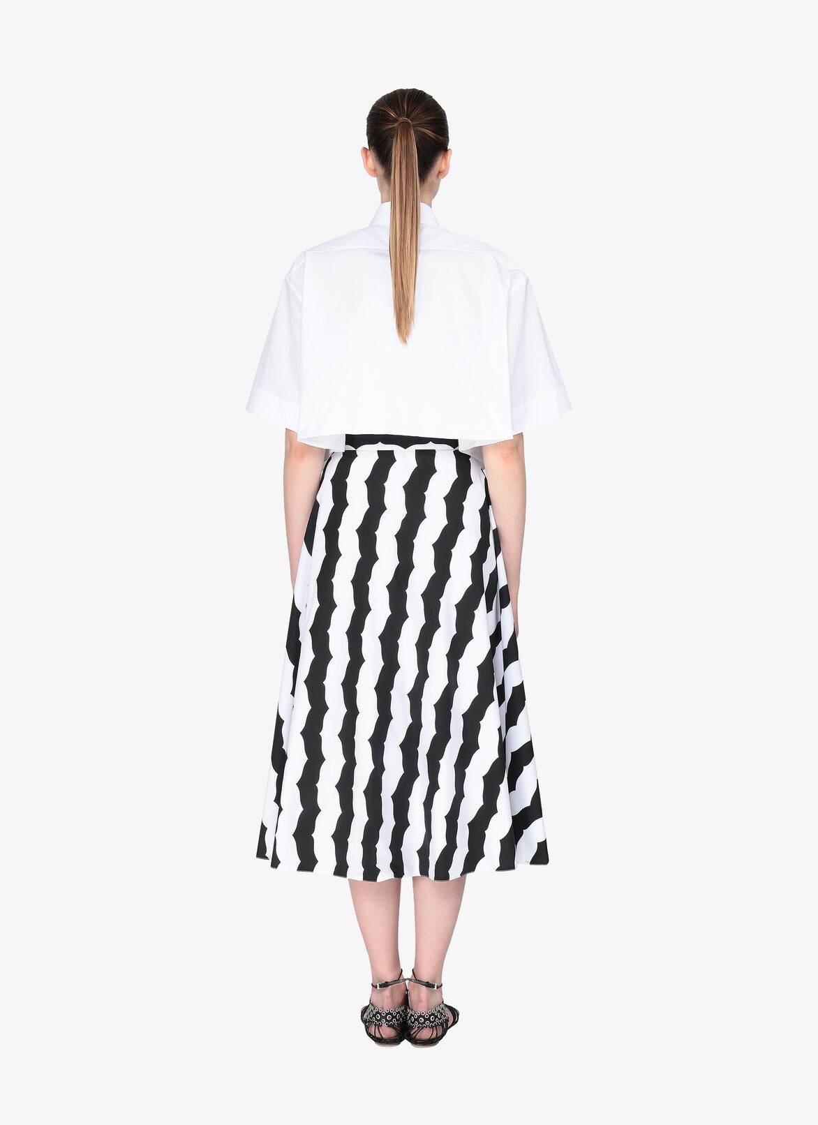 CHEMISE COURTE POPELINE JAPONAISE BLANC ALAÏA CHEMISE COURTE POPELINE JAPONAISE BLANC BLANC